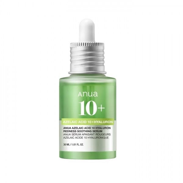 Serums ar azelaīnskābi apsārtuma mazināšanai Anua Azelaic Acid 10 Hyaluron Redness Soothing Serum