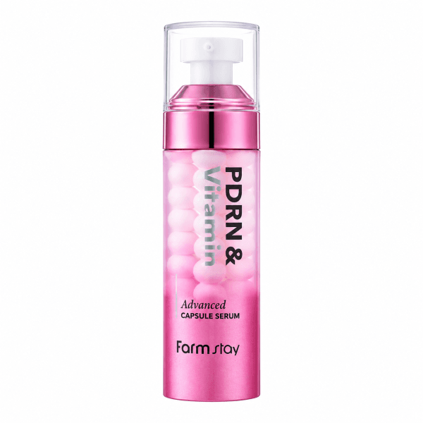 Atjaunojošs kapsulu serums ar PDRN un vitamīniem mirdzošai ādai Farmstay PDRN & Vitamin Advanced Capsule Serum