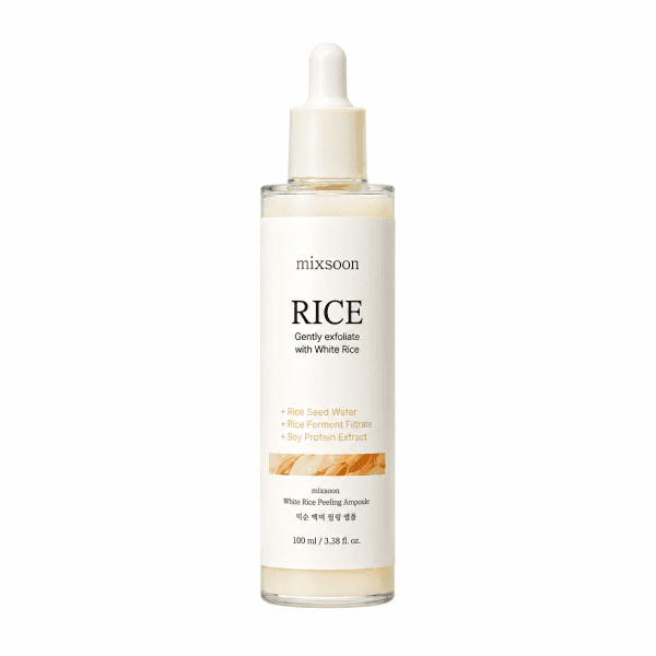 Pīlinga ampula ar rīsu ekstraktu ādas tekstūras izlīdzināšanai Mixsoon White Rice Peeling Ampoule