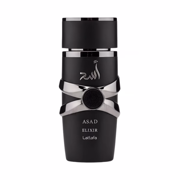 Vīriešu smaržas ar tabakas, vaniļas un ambras notīm Lattafa Asad Elixir EDP