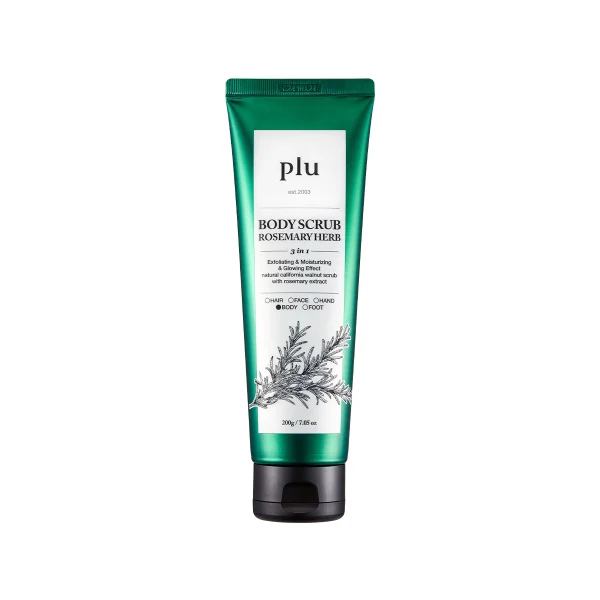 Ķermeņa skrubis ar rozmarīnu un augu ekstraktiem PLU Body Scrub Rosemary Herb