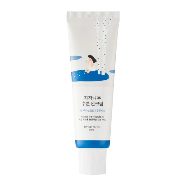 Mitrinošs saules aizsargkrēms ar bērzu sulu SPF50+ PA++++ Round Lab Birch Juice Moisturizing Sun Cream SPF50