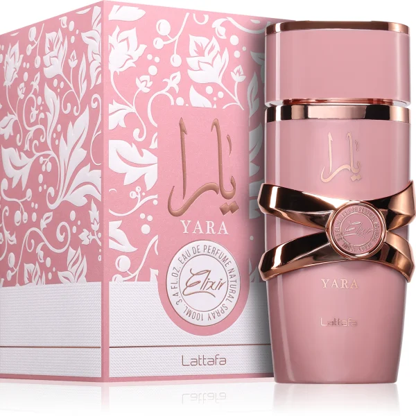 Smaržas sievietēm ar zemeņu, vaniļas un karameles notīm Lattafa Yara Elixir EDP