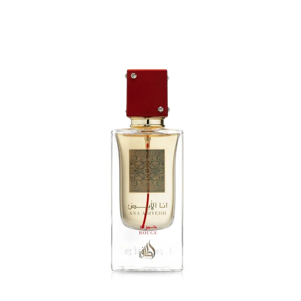 Smaržas sievietēm un vīriešiem ar Naši bumbiera, karameles un muskusa notīm Lattafa Ana Abiyedh Rouge EDP