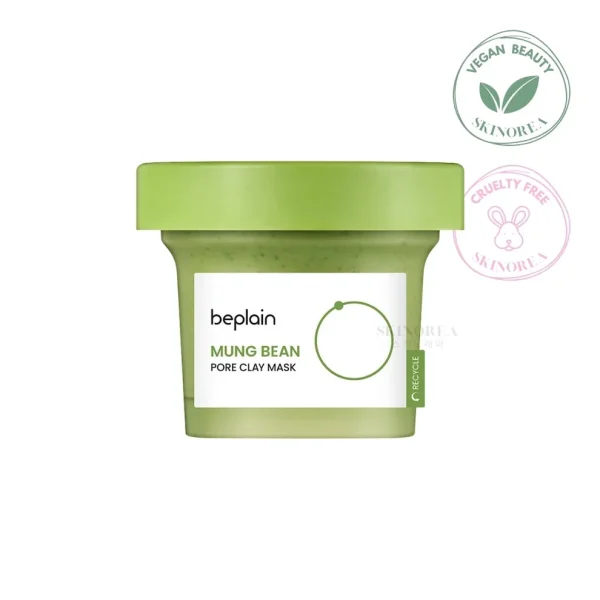 Attīroša māla maska ar mung pupiņu ekstraktu poru attīrīšanai un ādas līdzsvarošanai Beplain Mung Bean Pore Clay Mask