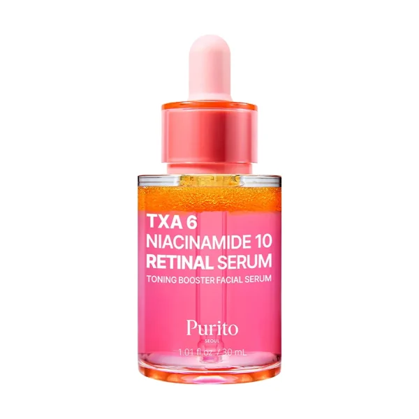 Serums pigmentācijas mazināšanai un ādas toņa izlīdzināšanai PURITO SEOUL TXA 6 Niacinamide 10 Retinal Serum