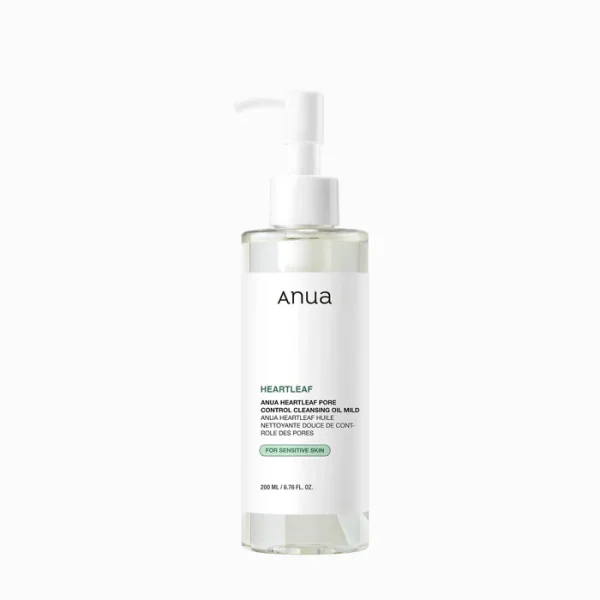 Maiga attīrošā eļļa jutīgai ādai Anua Heartleaf Pore Control Cleansing Oil Mild