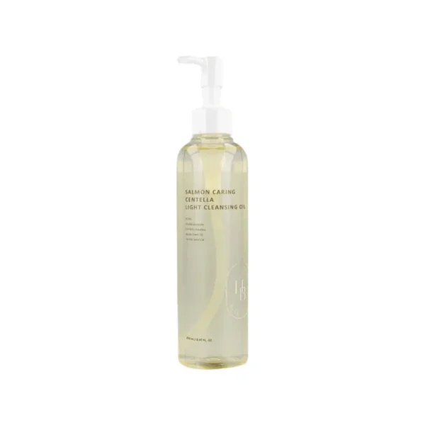 Maiga attīrošā eļļa ar laša ikru ekstraktu un PDRN HEVEBLUE Salmon Caring Centella Light Cleansing Oil