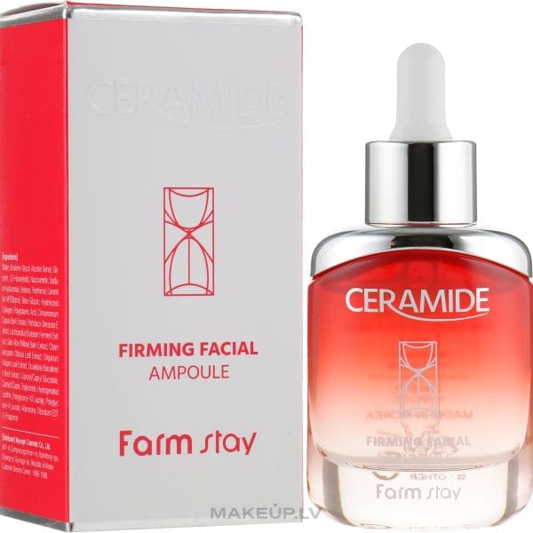 Nostiprinoša ampula ar keramīdiem intensīvai mitrināšanai Farmstay Ceramide Firming Facial Ampoule