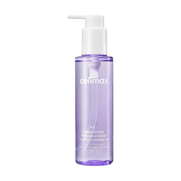 Dziļi attīroša jojobas sejas eļļa melno punktu un poru kopšanai Celimax Derma Nature Fresh Blackhead Jojoba Cleansing Oil