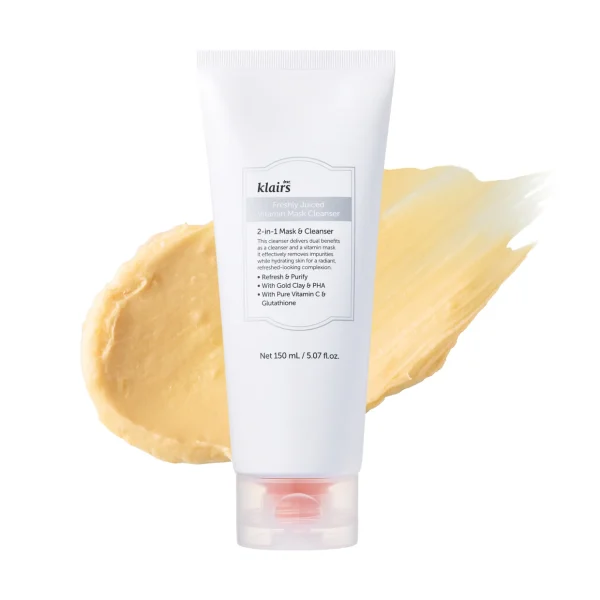 2-in-1 attīrītājs un maska porām Dear, Klairs Freshly Juiced Vitamin Mask Cleanser
