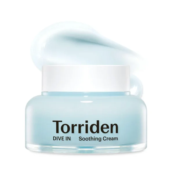 Torriden DIVE-IN Soothing Cream 100 ml – mitrinošs gēlkrēms ar hialuronskābi