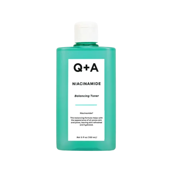 Poras un sebuma līdzsvarojošs toneris ar niacinamīdu Q+A Niacinamide Balancing Toner