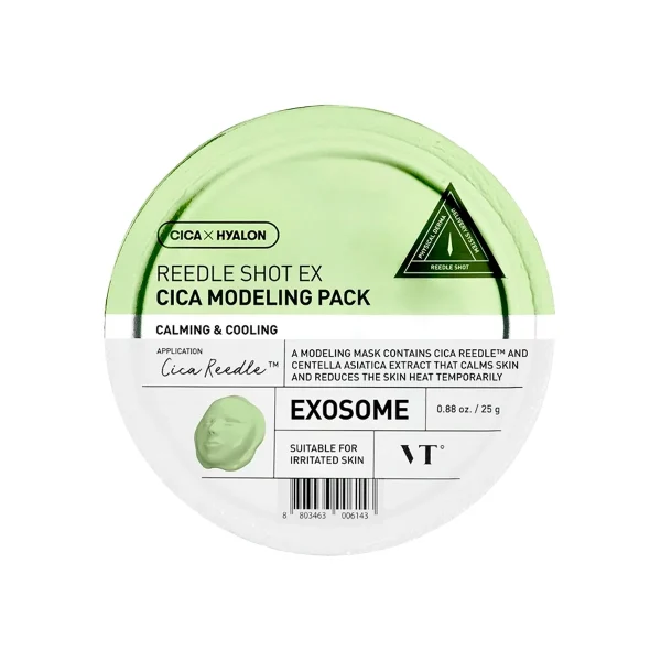 VT Cosmetics Reedle Shot EX Cica Modeling Pack nomierinoša modelējošā sejas maska